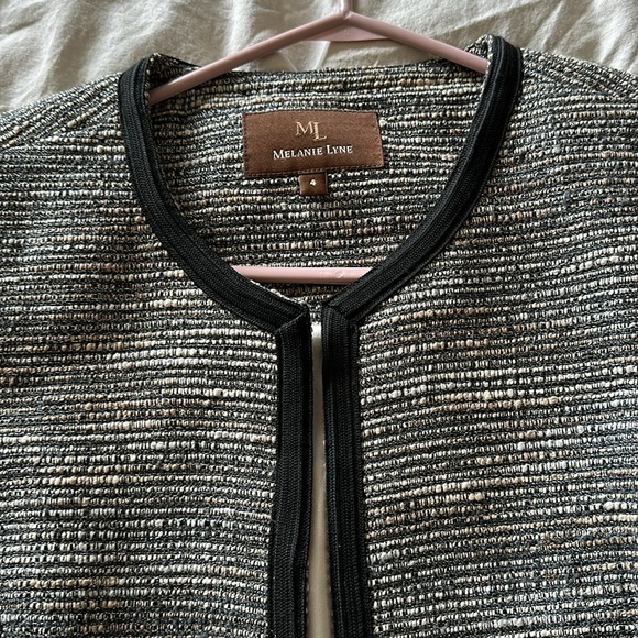 Melanie Lyne blazer-style shimmer jacket size 4 - Picture 2 of 10